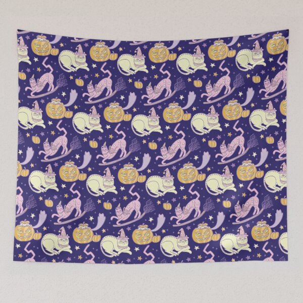 Item preview, Purple Witchy Cats designed and sold by PinkOwlet.