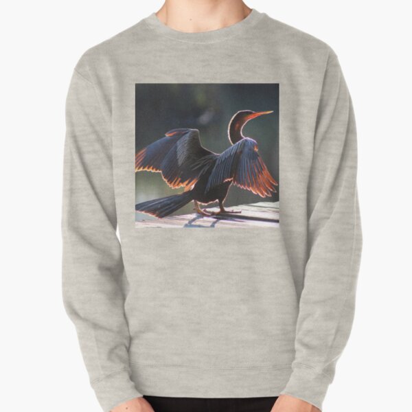Anhinga Bird Pullover Sweatshirt