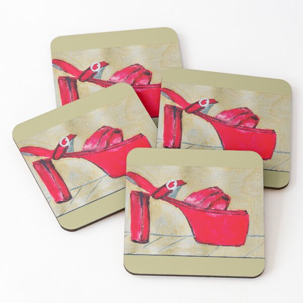 Artikelvorschau, Retro Red Platform Schuh entworfen und verkauft von RobynLee.