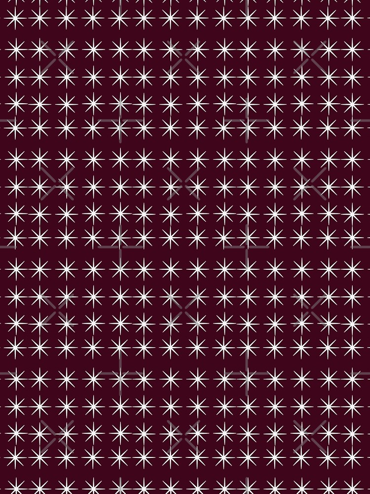 Classy 8 Point white Stars with a dark red current background by Veee8