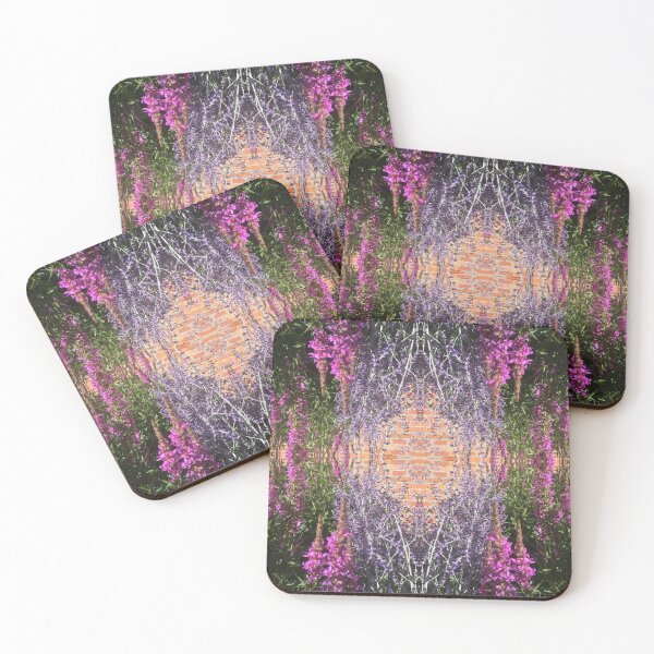 Item preview, Wild Lavender and Purple Blooms Pattern the Brick Border Gardens designed and sold by RoseAromas.