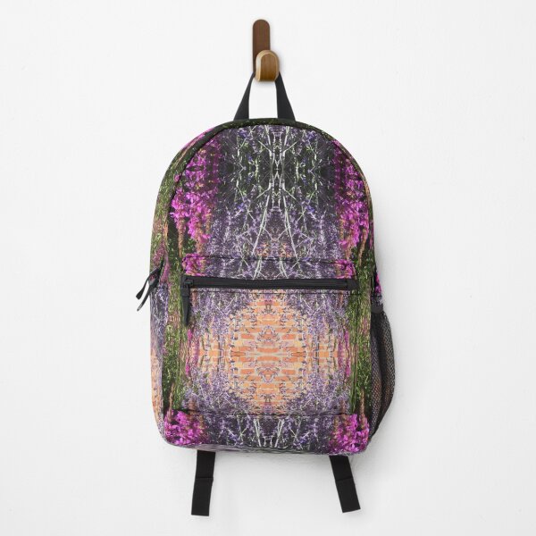 Item preview, Wild Lavender and Purple Blooms Pattern the Brick Border Gardens designed and sold by RoseAromas.