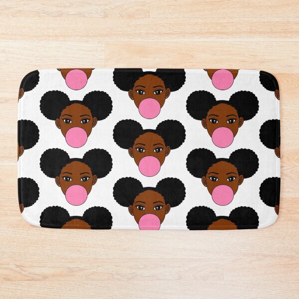 Item preview, Black Girl With Afro Puffs and Bubble Gum designed and sold by Deanna McRae.