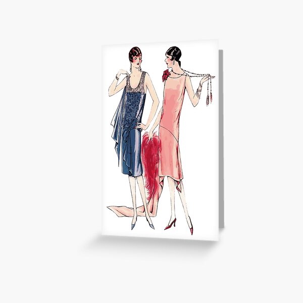 Vista previa del artículo con la obra «Flappers de la década de 1920», diseñado y vendido por creativecaileigh.
