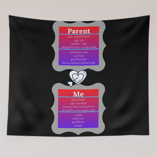 Item preview, I Love My Parent UML Diagram designed and sold by ChristianCoding.