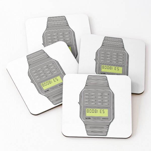Aperçu de l'œuvre Montre calculatrice "BOOBIES" créée et vendue par badsticks.