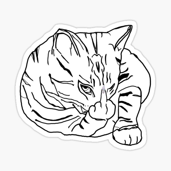 Cat Flipping You Off Gifts & Merchandise | Redbubble