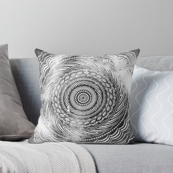 Item preview, Modern Mandala Design Pattern Spiral Galaxy Space Textured Multi Colored / Black and White Gray Scale designed and sold by AEJdesign.