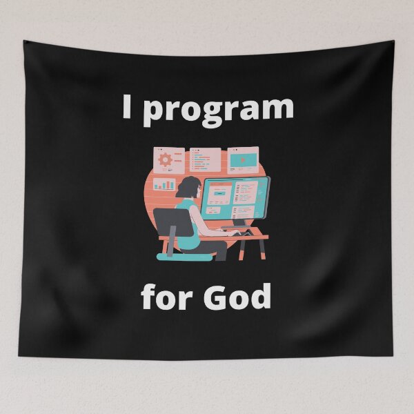 Item preview, I Program For God designed and sold by ChristianCoding.