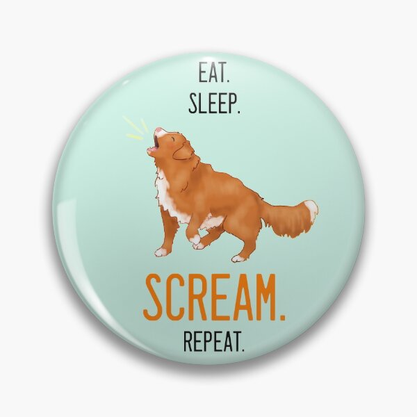 Item preview, Eat. Sleep. Scream. Repeat. Toller Design - Black Text designed and sold by BlossomCreative.