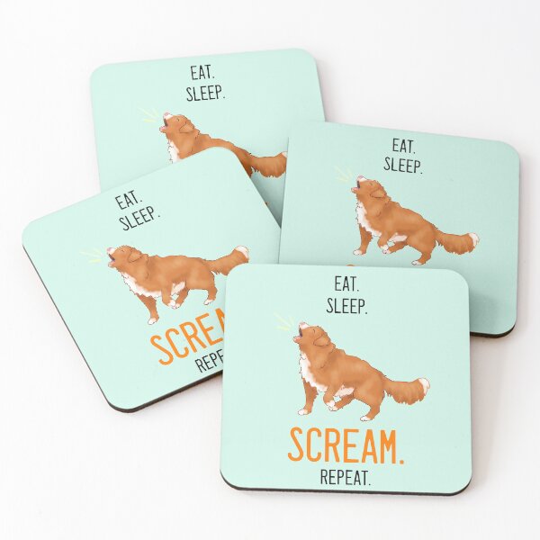 Item preview, Eat. Sleep. Scream. Repeat. Toller Design - Black Text designed and sold by BlossomCreative.