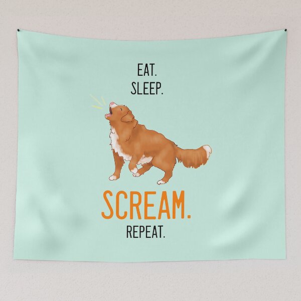 Item preview, Eat. Sleep. Scream. Repeat. Toller Design - Black Text designed and sold by BlossomCreative.