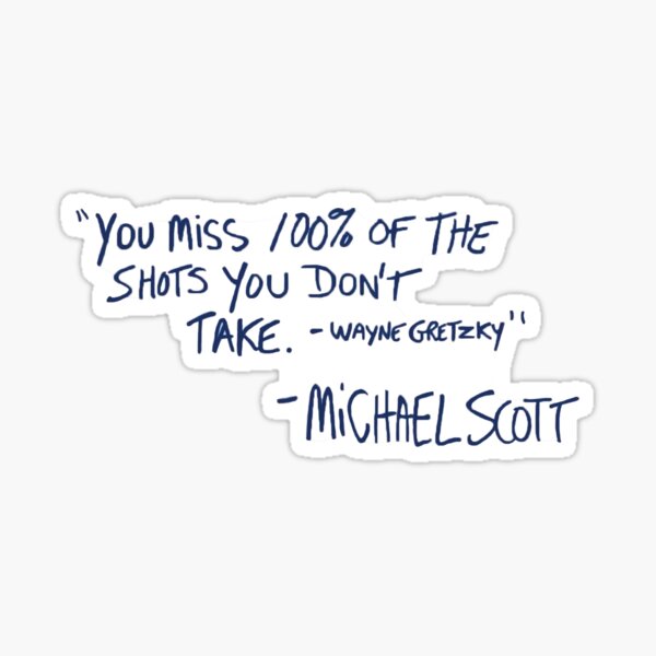 the office quote Sticker