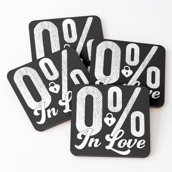 Item preview, Zero Percent In Love | Anti Valentine's Day designed and sold by GravitiTees.
