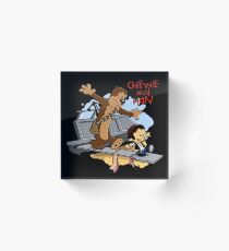 Calvin And Hobbes Parody Acrylic Block