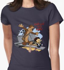 Calvin And Hobbes Parody Women's Fitted T-Shirt
