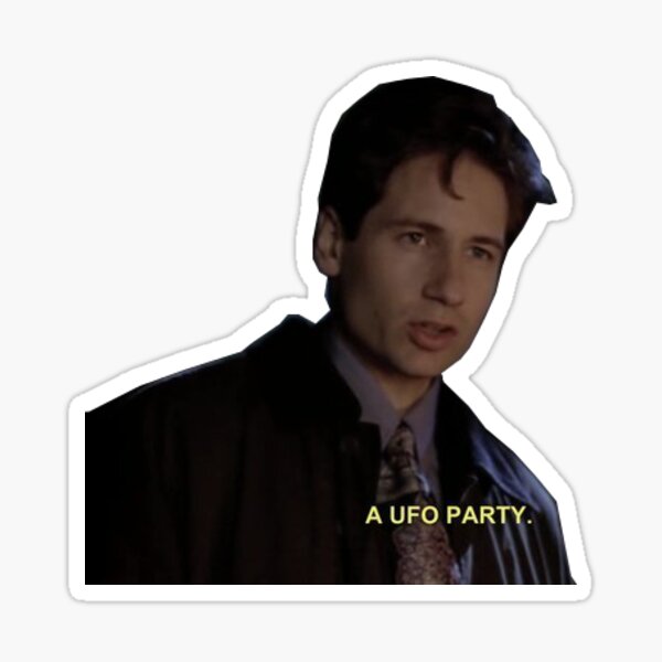 a ufo party Sticker