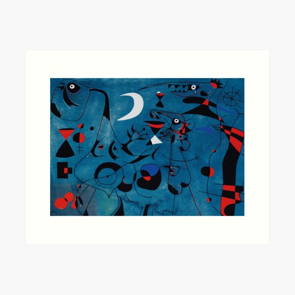 Aperçu de l'œuvre Impression de Constellation de Joan Miro créée et vendue par emidye20.