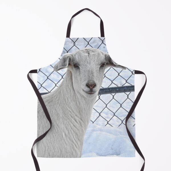 Item preview, white goat in the snow designed and sold by Stephanie Skeem.