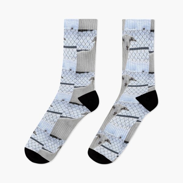 Item preview, white goat in the snow designed and sold by Stephanie  Skeem.