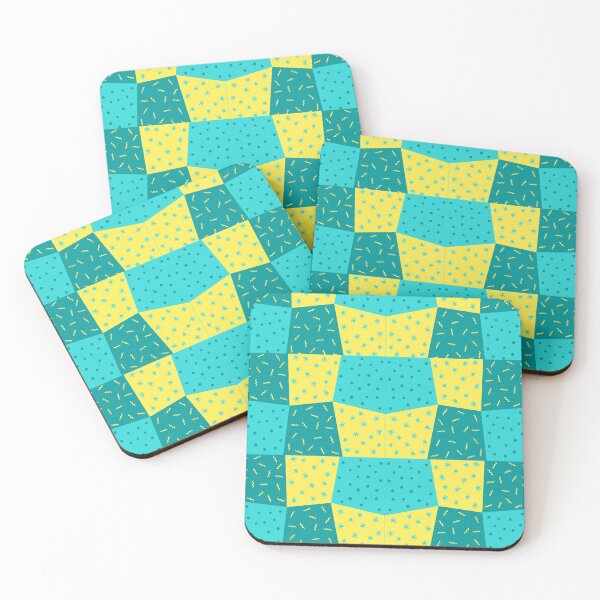 Item preview, Greenish Yellow Square Abstract designed and sold by BhavyaBathla.