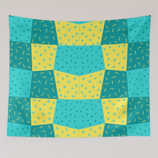 Item preview, Greenish Yellow Square Abstract designed and sold by BhavyaBathla.