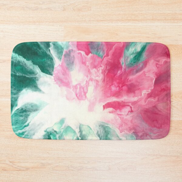 Item preview, Pink Iris with Emerald Green Abstract  designed and sold by InalterataArt.