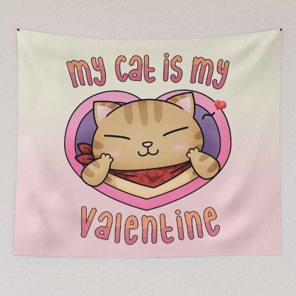 Item preview, My Cat is My Valentine Orange Tabby designed and sold by Takeda-art.
