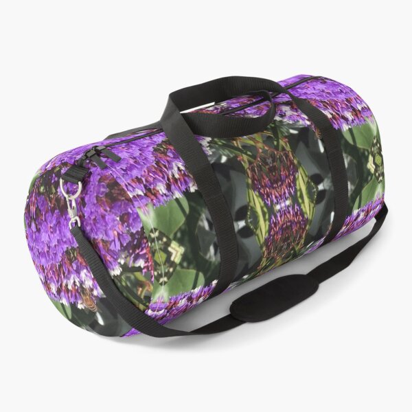 Item preview, Botanical, Divine - Summertime Honey Bees in Purple and Mauve Flower Fusion designed and sold by RoseAromas.