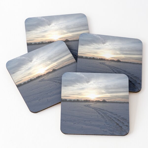 Item preview, the snowy road to light, driving off into the sunset designed and sold by Stephanie  Skeem.