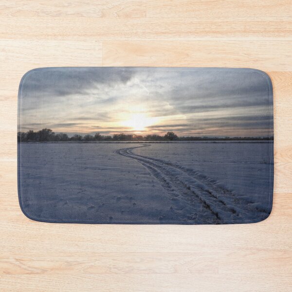 Item preview, the snowy road to light, driving off into the sunset designed and sold by Stephanie Skeem.