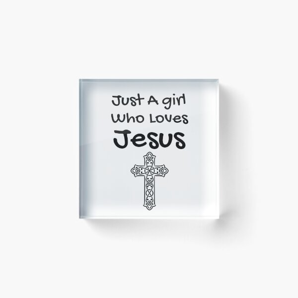 Item preview, Just a girl who loves jesus jesus is my valentine designed and sold by funnylittleshop.
