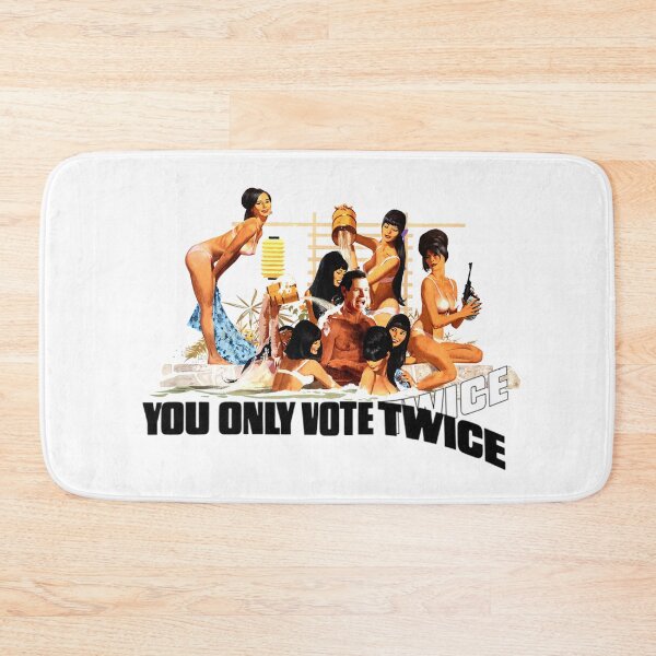 Item preview, You Only Vote Twice In The Shower Poster designed and sold by NewCreationPro.