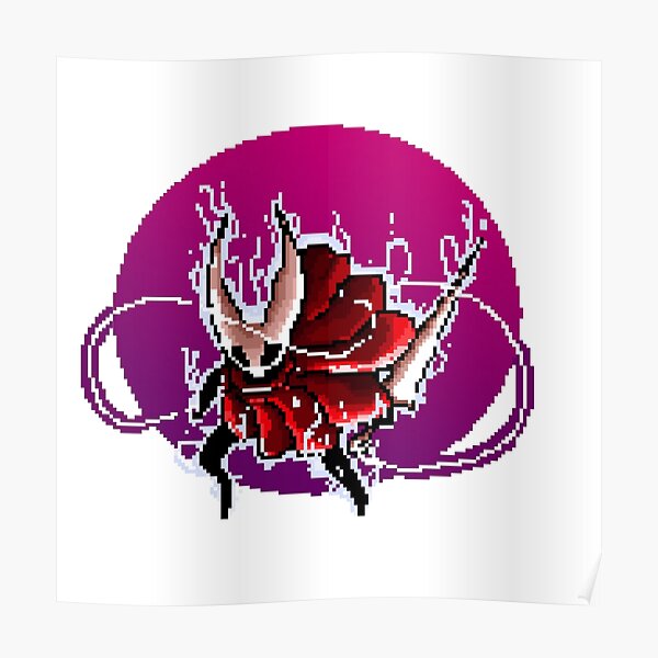 Pixel Hollow Knight Hornet Poster For Sale By Reymond Redbubble   Poster,504x498,f8f8f8 Pad,600x600,f8f8f8 