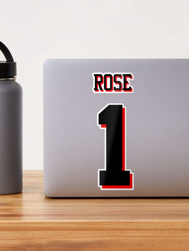 Derrick Rose Jersey Chicago  Sticker for Sale by WonderBin