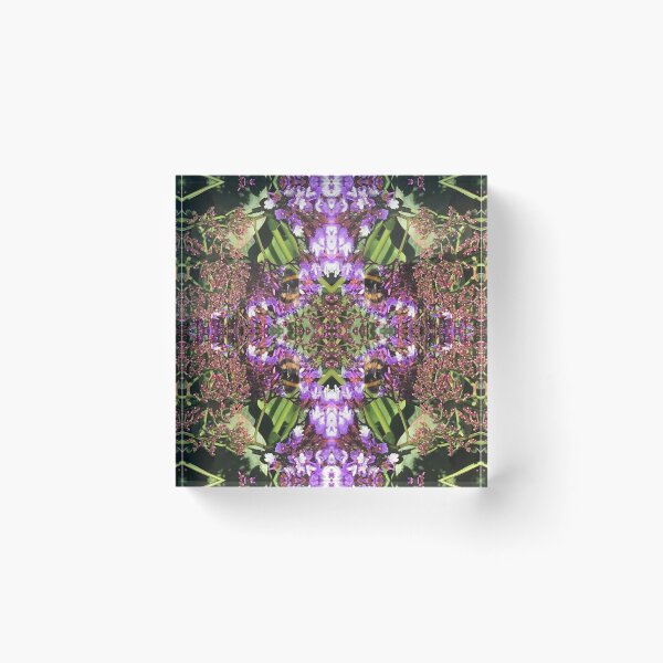 Item preview, Botanical, Divine - Summertime Bumblebees in Purple and Mauve Flower Fusion designed and sold by RoseAromas.