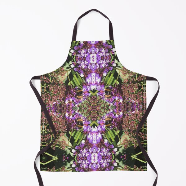 Item preview, Botanical, Divine - Summertime Bumblebees in Purple and Mauve Flower Fusion designed and sold by RoseAromas.