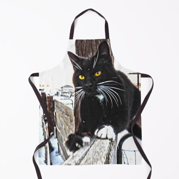 Item preview, black cat with frosty whiskers designed and sold by Stephanie Skeem.