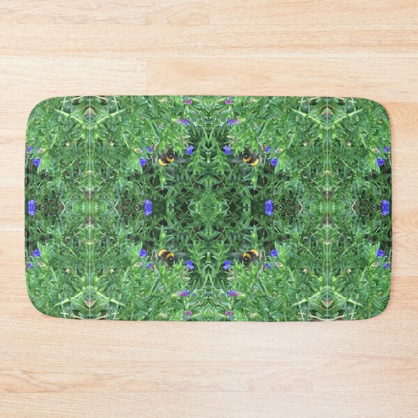 Item preview, Bee Bumbling Green and Azure in the Summertime Sun designed and sold by RoseAromas.