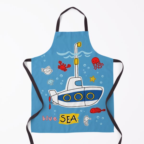 Item preview, Cartoon Submarine marine animals designed and sold by della95.
