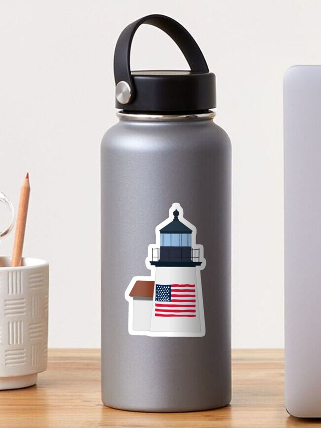Thumbnail 1 of 3, Sticker, nantucket brant point lighthouse designed and sold by nantucketgirl.