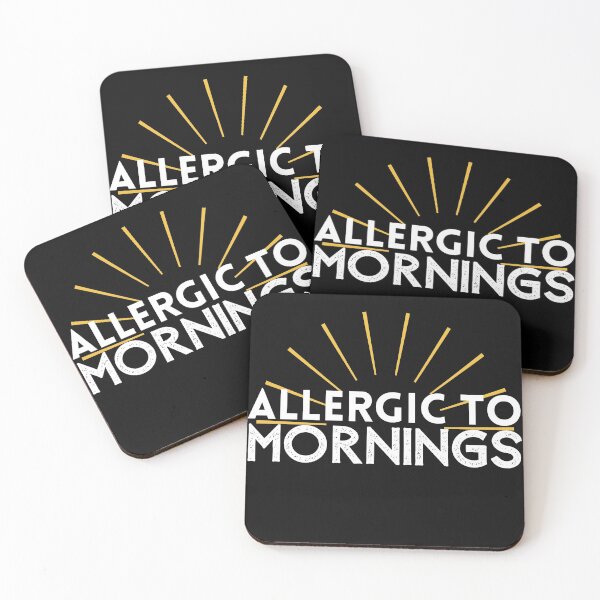Item preview, Allergic to Mornings designed and sold by Cansecos-shop.