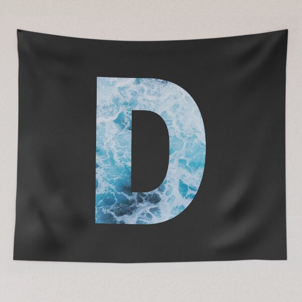 Artikelvorschau, ocean waves - letter D entworfen und verkauft von kassanderplus.