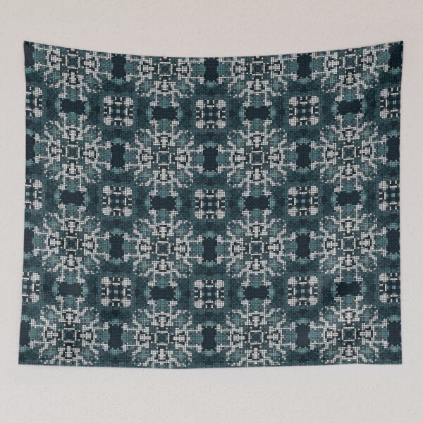 Item preview, Chinese Crown Ornament Lucky Quartz Shape Pixel Pattern designed and sold by IPattern.