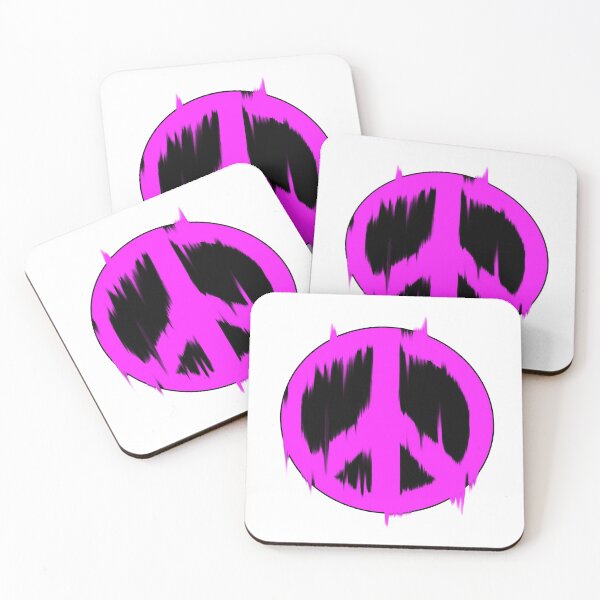 Item preview, Neon Glitch Peace Sign  designed and sold by Shiny Plastic Rainbow.
