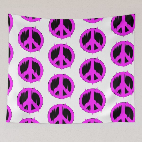 Item preview, Neon Glitch Peace Sign  designed and sold by Shiny Plastic Rainbow.