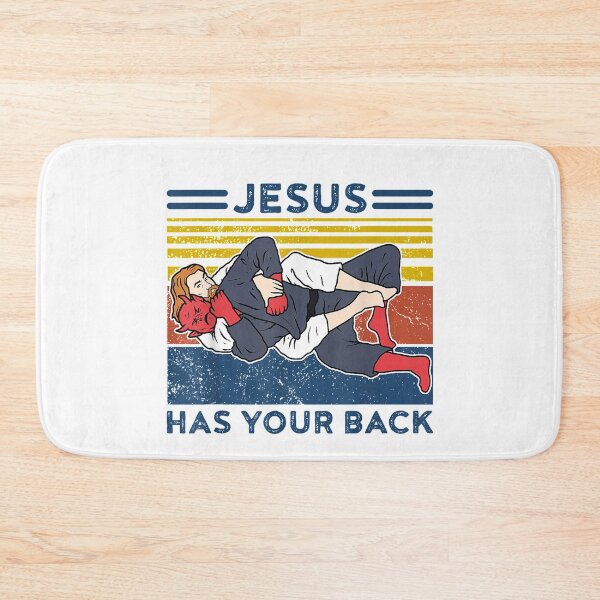 Item preview, Funny Brazilian Jiu Jitsu "Jesus Has Your Back" designed and sold by ETIndustries.