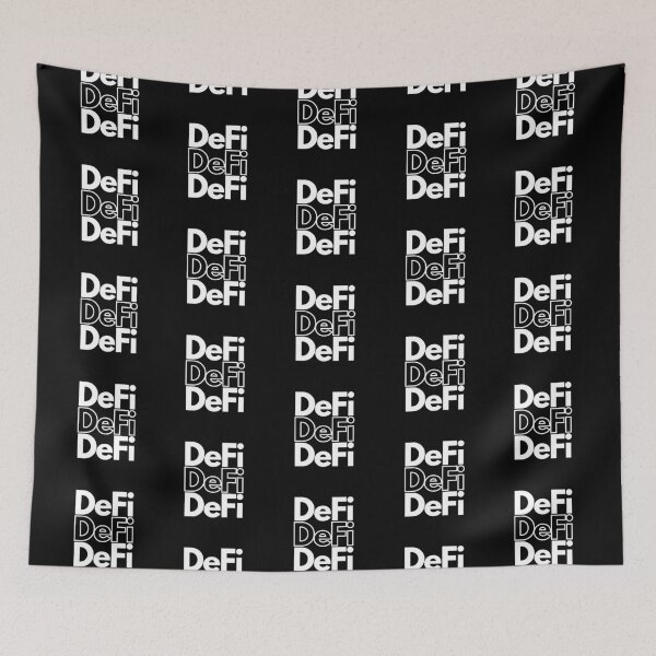 Item preview, DeFi DeFi DeFi Black And White designed and sold by Unworldly.