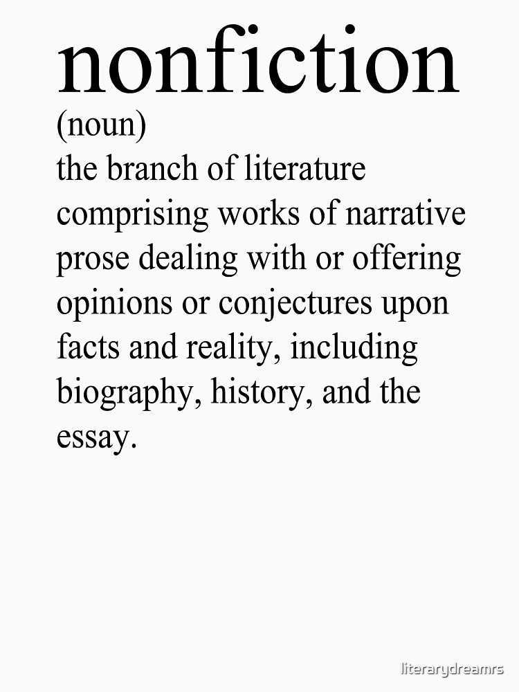Non-Fiction Definition by literarydreamrs
