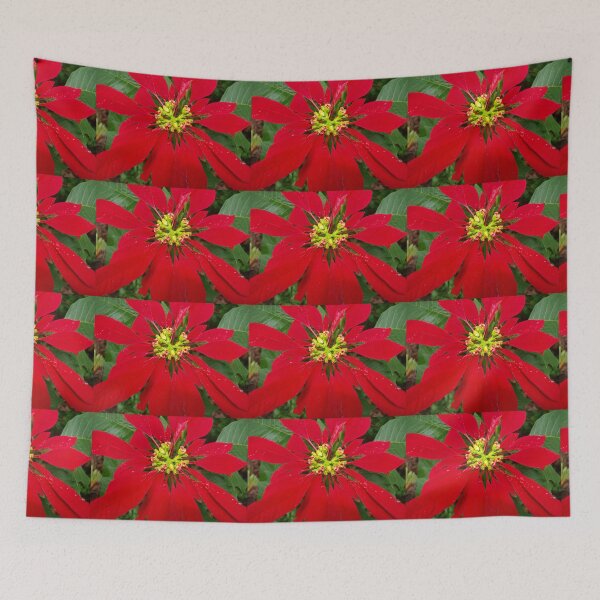 Item preview, Poinciana Red Cushion ,front view. designed and sold by ginnymac.